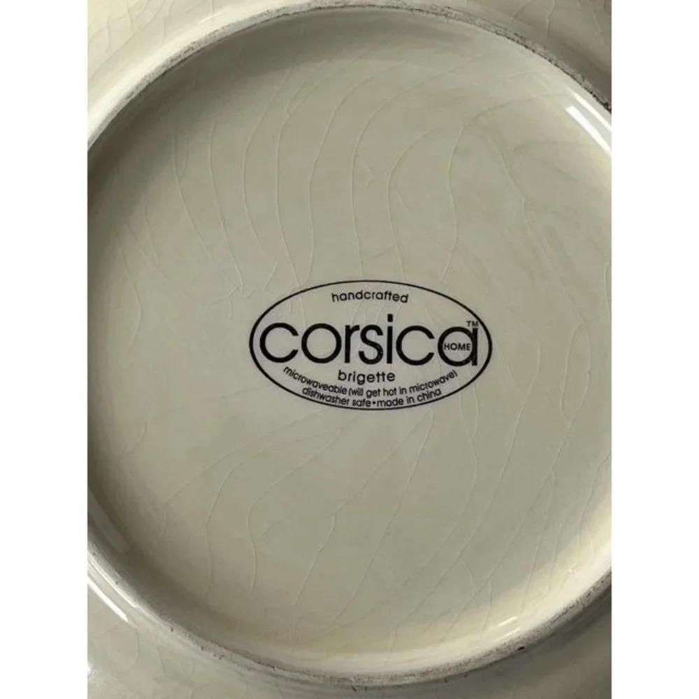 Corsica Home Brigette Handcrafted Dinner Plate 11